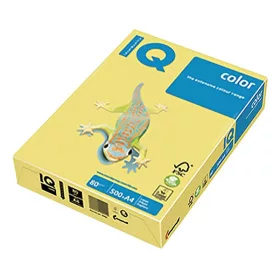   Fénymásolópapír színes IQ Color A/4 80 g pasztell sárga YE23 500 ív/csomag