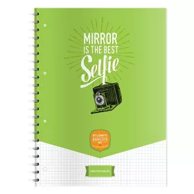 Spirálfüzet kockás ICO Student Art A/4 70 lapos