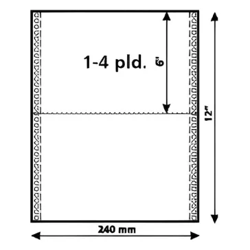   Leporelló STARPRINT 240/2 példány VR2-24/6" 900 garnitúra/doboz