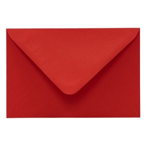 Boríték színes KASKAD LC/6 enyvezett 114x162mm 29 vörös 50 darabos