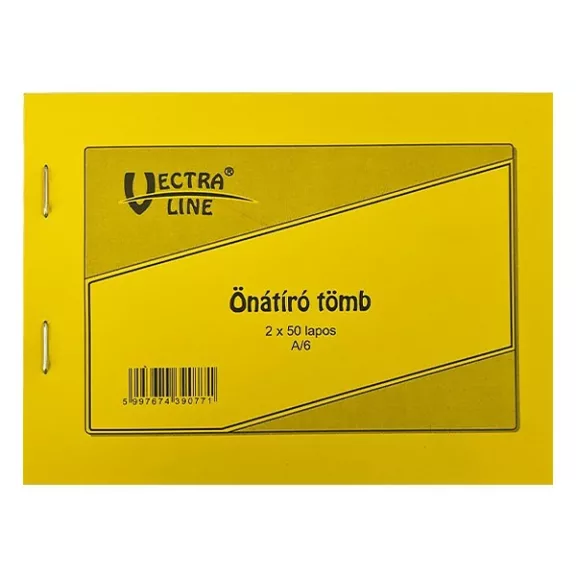 Önátírótömb VECTRALINE A/6 fekvő 50x2 lapos Önátírótömb VECTRALINE A/6 fekvő 50x2 lapos