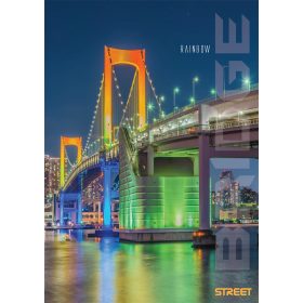 Füzet vonalas STREET A/4 54 lapos Bridge