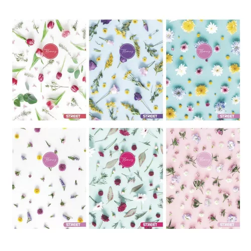 Füzet sima STREET A/4 54 lapos Flowers