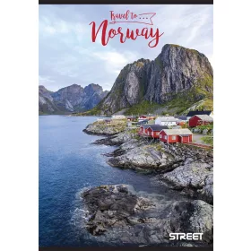 Füzet vonalas STREET A/4 54 lapos Travel