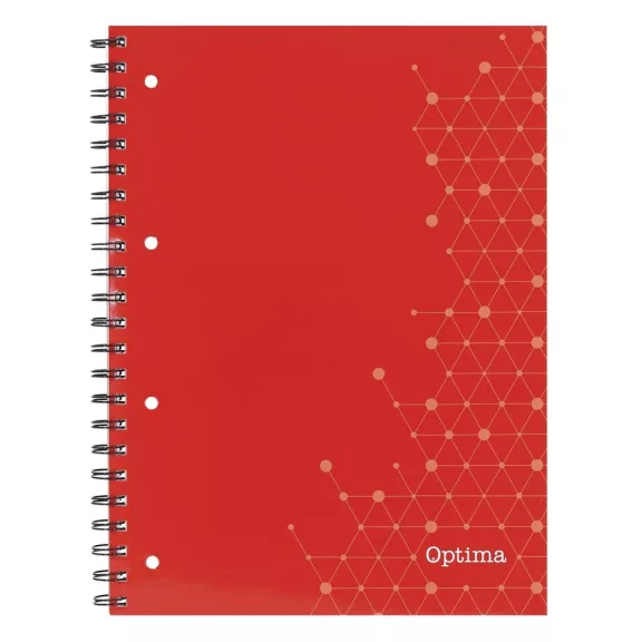 Spirálfüzet vonalas OPTIMA A/4 80 lapos perforált lyukasztott Spirálfüzet vonalas OPTIMA A/4 80 lapos perforált lyukasztott
