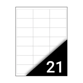   Etikett FORTUNA 63,5x38,1mm univerzális 2100 címke/doboz 100 ív/doboz
