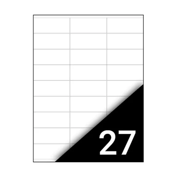 Etikett FORTUNA 70x31mm univerzális 2700 címke/doboz 100 ív/doboz Etikett FORTUNA 70x31mm univerzális 2700 címke/doboz 100 ív/doboz