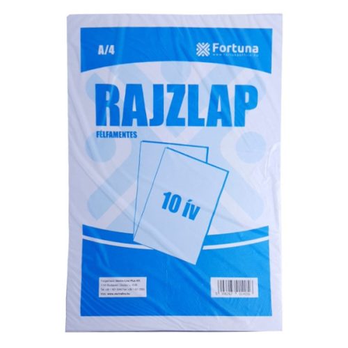 Rajzlap félfamentes FORTUNA A/4 10 lapos
