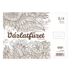   Vázlatfüzet spirálozott VECTRALINE B/4 170 g 32 lapos famentes
