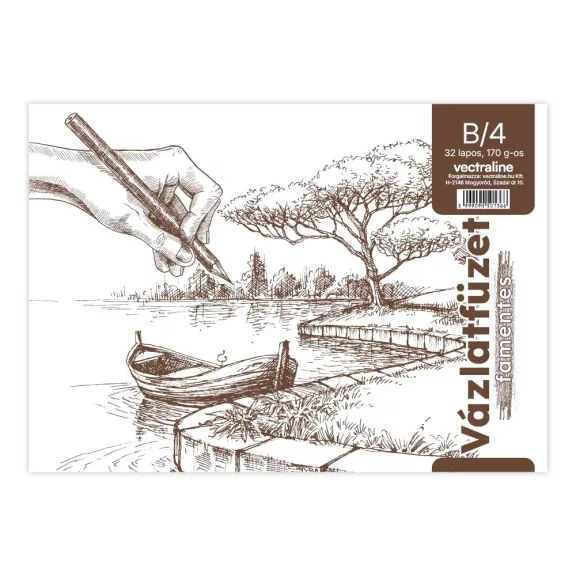 Vázlatfüzet spirálozott VECTRALINE B/4 170 g 32 lapos famentes Vázlatfüzet spirálozott VECTRALINE B/4 170 g 32 lapos famentes