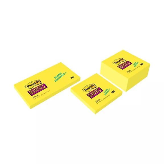 Öntapadós jegyzettömb 3M Post-it LP2028SS Super Sticky 76x76mm élénk sárga 350 lap Öntapadós jegyzettömb 3M Post-it LP2028SS Super Sticky 76x76mm élénk sárga 350 lap