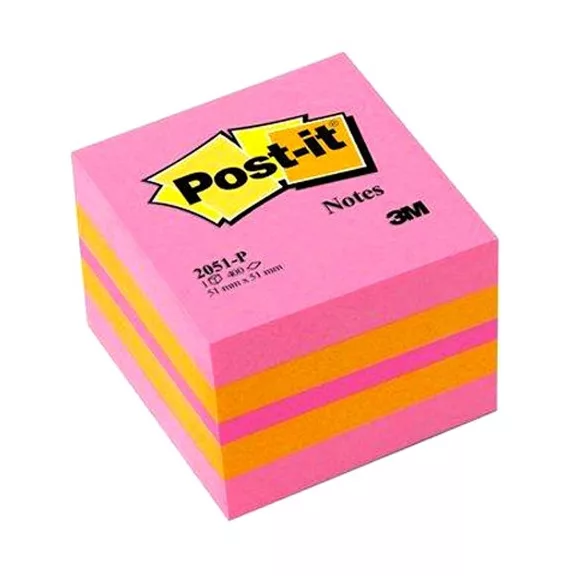 Öntapadós jegyzettömb 3M Post-it LP2051P 51x51mm mini kocka vegyes pink 400 lap Öntapadós jegyzettömb 3M Post-it LP2051P 51x51mm mini kocka vegyes pink 400 lap