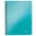 Spirálfüzet kockás LEITZ Wow A/5 80 lapos jégkék