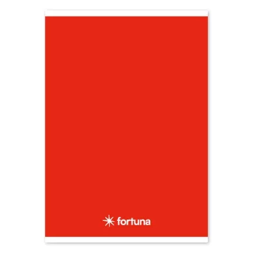   Füzet vonalas FORTUNA Monocolor A/5 32 lapos 21-32 4-8.osztályos piros