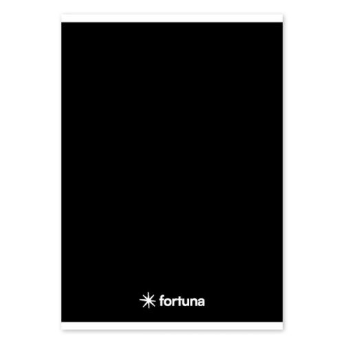 Füzet vonalas FORTUNA Monocolor A/5 32 lapos fekete
