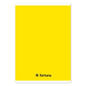   Füzet vonalas FORTUNA Monocolor A/5 32 lapos 21-32 4-8.osztályos sárga