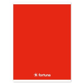 Spirálfüzet vonalas FORTUNA Monocolor A/5 70 lapos piros