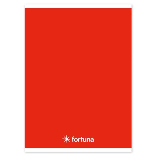 Spirálfüzet vonalas FORTUNA Monocolor A/5 70 lapos piros