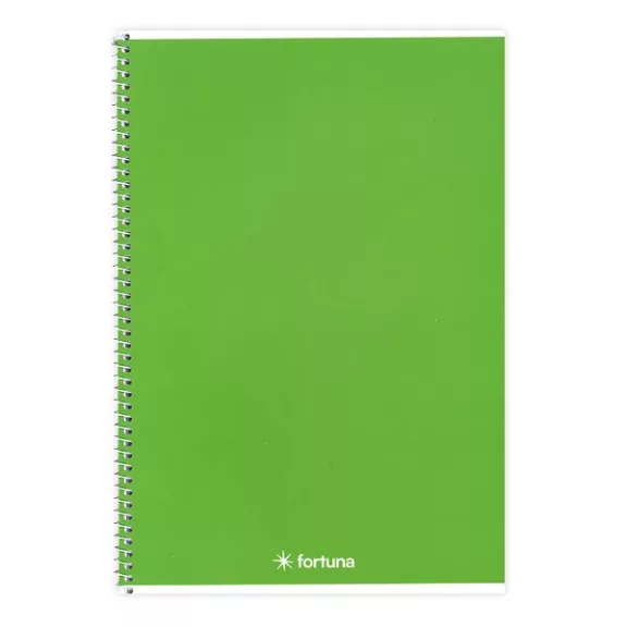 Spirálfüzet vonalas FORTUNA Monocolor A/5 70 lapos zöld Spirálfüzet vonalas FORTUNA Monocolor A/5 70 lapos zöld