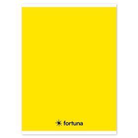 Spirálfüzet vonalas FORTUNA Monocolor A/5 70 lapos sárga