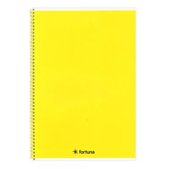 Spirálfüzet vonalas FORTUNA Monocolor A/5 70 lapos sárga Spirálfüzet vonalas FORTUNA Monocolor A/5 70 lapos sárga