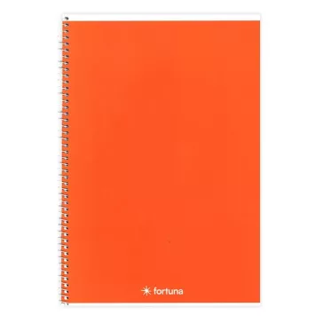   Spirálfüzet vonalas FORTUNA Monocolor A/5 70 lapos narancssárga