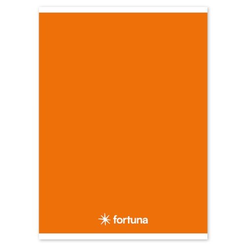 Spirálfüzet vonalas FORTUNA Monocolor A/5 70 lapos narancssárga