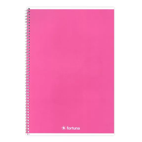 Spirálfüzet vonalas FORTUNA Monocolor A/5 70 lapos rózsaszín Spirálfüzet vonalas FORTUNA Monocolor A/5 70 lapos rózsaszín