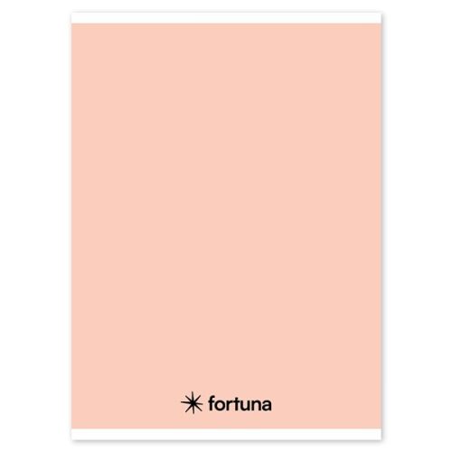 Spirálfüzet vonalas FORTUNA Monocolor A/5 70 lapos pasztell barack