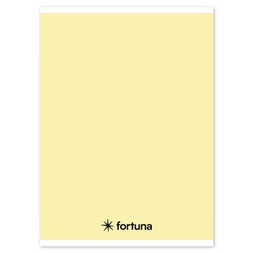 Spirálfüzet vonalas FORTUNA Monocolor A/5 70 lapos pasztell sárga