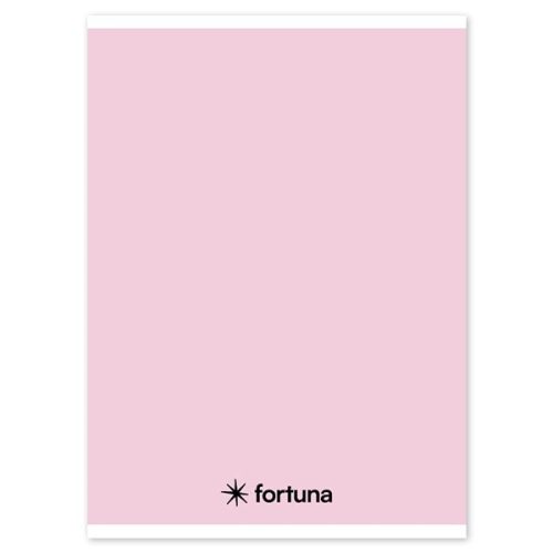 Spirálfüzet vonalas FORTUNA Monocolor A/5 70 lapos pasztell rózsaszín
