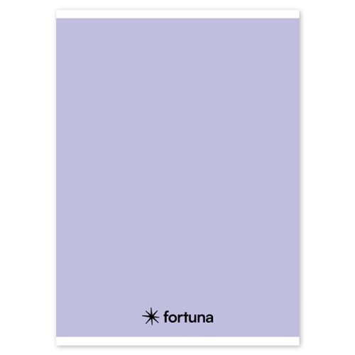 Spirálfüzet vonalas FORTUNA Monocolor A/5 70 lapos pasztell lila