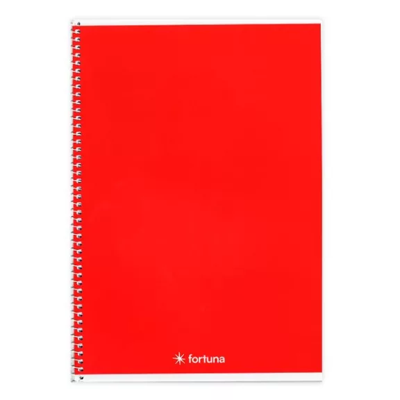 Spirálfüzet vonalas FORTUNA Monocolor A/4 70 lapos piros Spirálfüzet vonalas FORTUNA Monocolor A/4 70 lapos piros