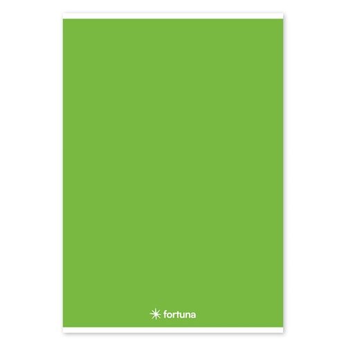 Spirálfüzet vonalas FORTUNA Monocolor A/4 70 lapos zöld