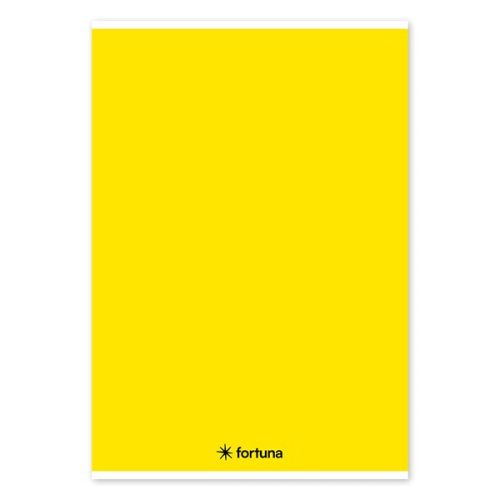 Spirálfüzet vonalas FORTUNA Monocolor A/4 70 lapos sárga