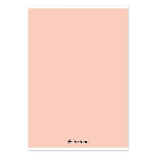 Spirálfüzet vonalas FORTUNA Monocolor A/4 70 lapos pasztell barack
