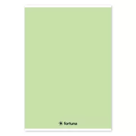   Spirálfüzet vonalas FORTUNA Monocolor A/4 70 lapos pasztell zöld