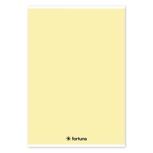 Spirálfüzet vonalas FORTUNA Monocolor A/4 70 lapos pasztell sárga
