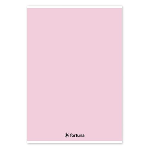 Spirálfüzet vonalas FORTUNA Monocolor A/4 70 lapos pasztell rózsaszín
