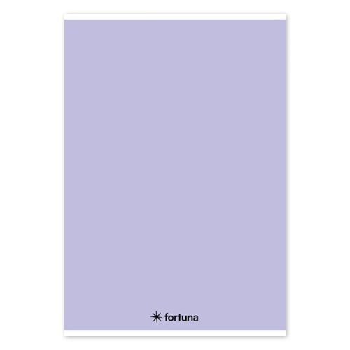 Spirálfüzet vonalas FORTUNA Monocolor A/4 70 lapos pasztell lila