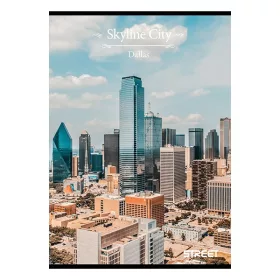 Füzet vonalas STREET A/4 54 lapos Skyline