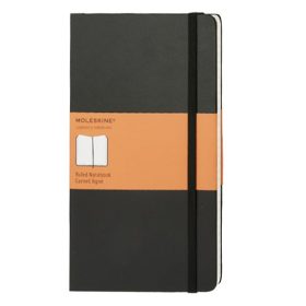   Notesz vonalas MOLESKINE QP060 "L" keményfedeles fekete