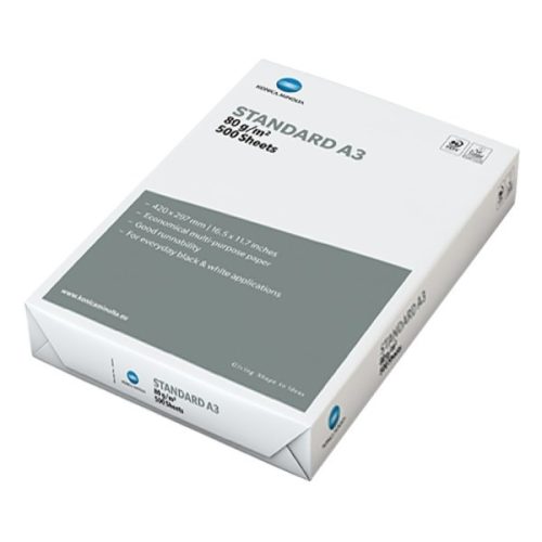KONICA-MINOLTA Fénymásolópapír KONICA MINOLTA Standard A/3 80 g 500 ív/csomag