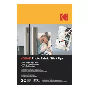   Fotópapír KODAK Photo Fabric 10x15 cm felragasztható és visszaszedhető 20 lapos
