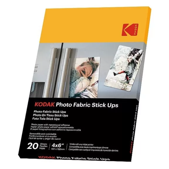 Fotópapír KODAK Photo Fabric 10x15 cm felragasztható és visszaszedhető 20 lapos Fotópapír KODAK Photo Fabric 10x15 cm felragasztható és visszaszedhető 20 lapos