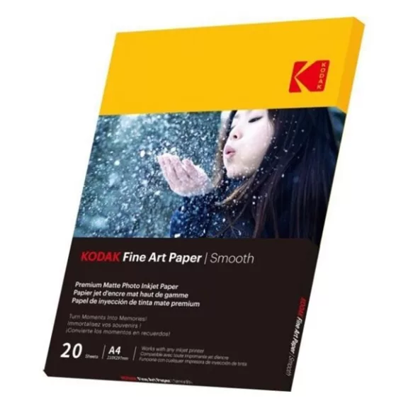 Fotópapír KODAK Fine Art Smooth A/4 230 g 20 lapos Fotópapír KODAK Fine Art Smooth A/4 230 g 20 lapos