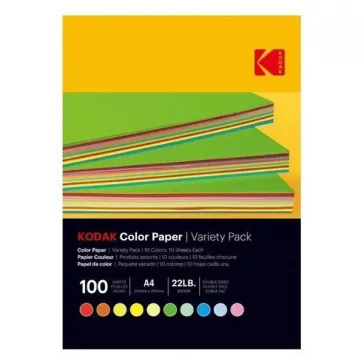 Fotópapír színes KODAK A/4 vegyes színek 80 g 100 lapos