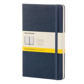   Notesz kockás MOLESKINE QP061B20 "L" keményfedeles zafírkék