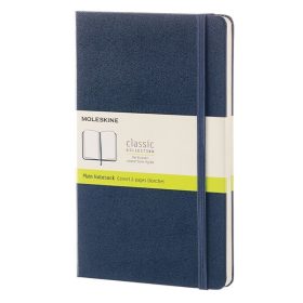   Notesz sima MOLESKINE QP062B20 "L" keményfedeles zafírkék