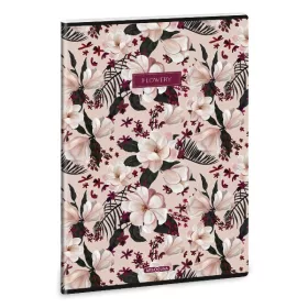   Füzet kockás ARS UNA A/4 40 lapos Extra kapcsos Flowery Pink